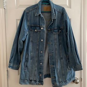Oversized denim jacket